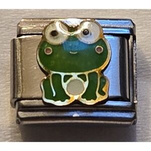 Italian Charm Bracelet‎ Charms Mr. Froggy 9mm